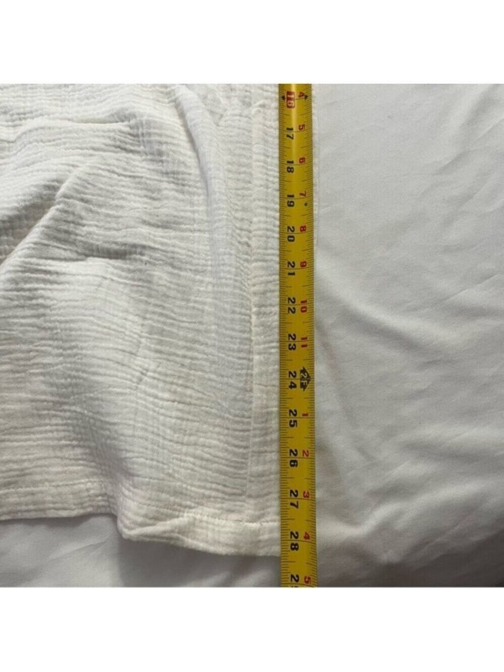 C by One White Cotton Gauze Wide Leg Pants Plus Size 3X - Picture 8 of 8